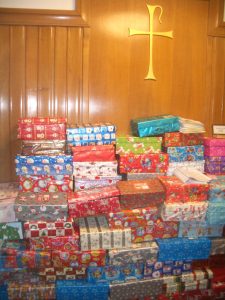Christmas shoeboxes